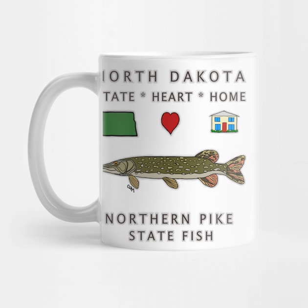 North Dakota - Northern Pike - State, Heart, Home - state symbols by cfmacomber